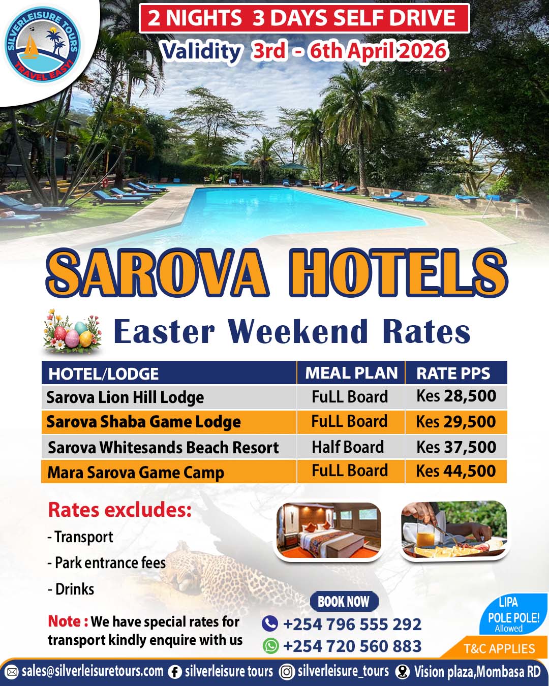 Easter Sarova Package