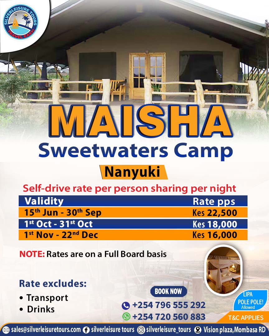 Maisha sweet waters self drive rates-png