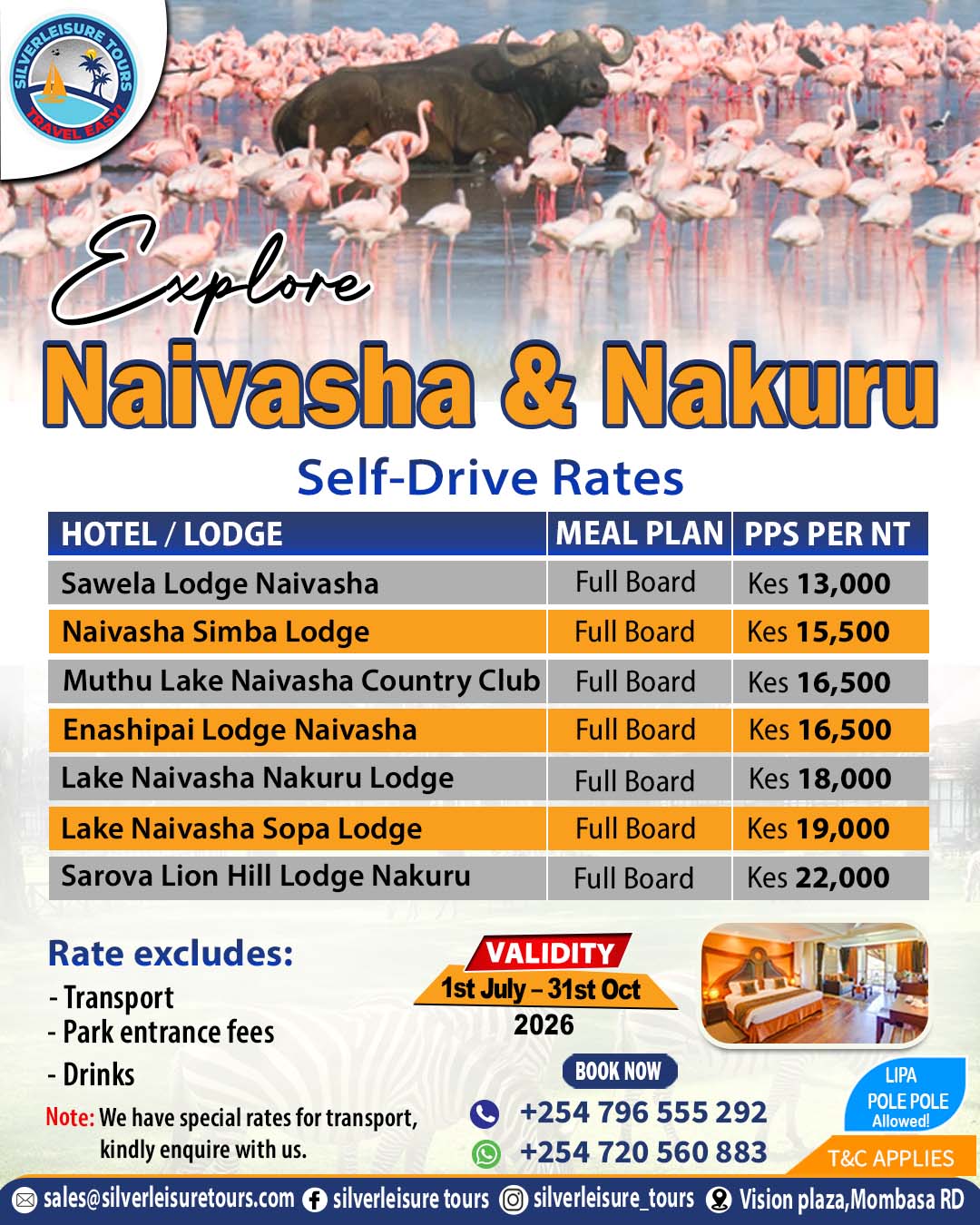 Naivasha and Nakuru