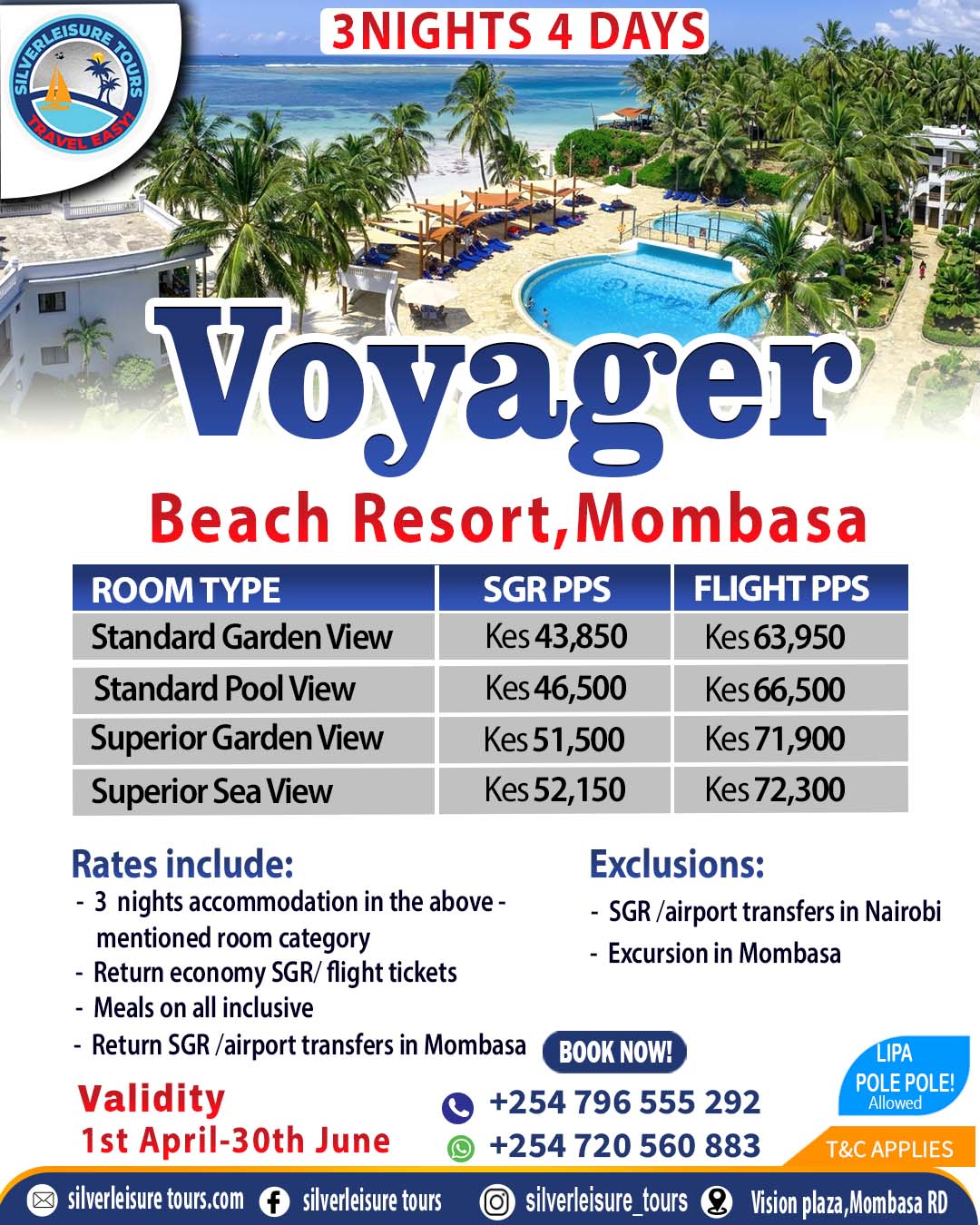 Voyager 2026 rates