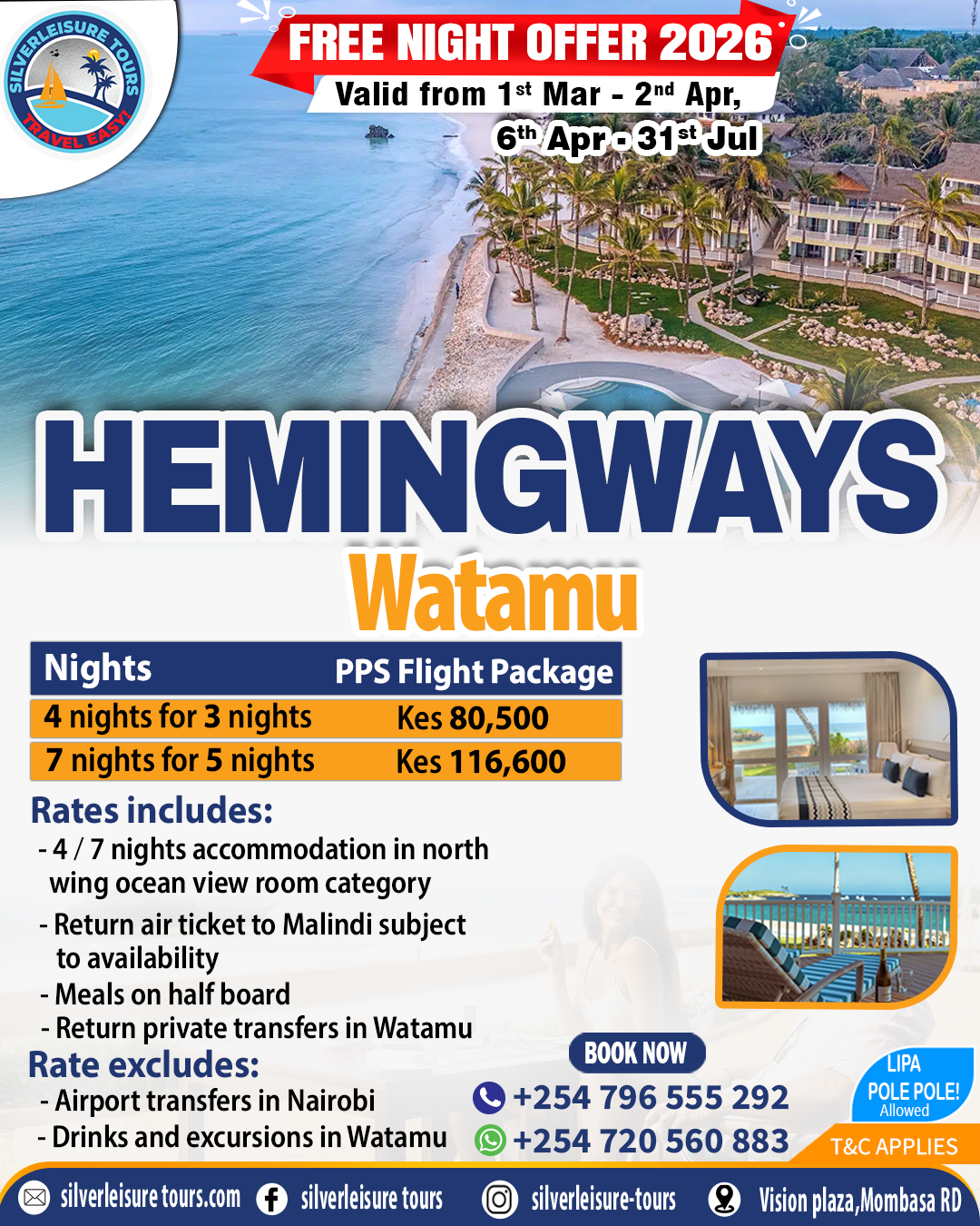 hemingways special offer