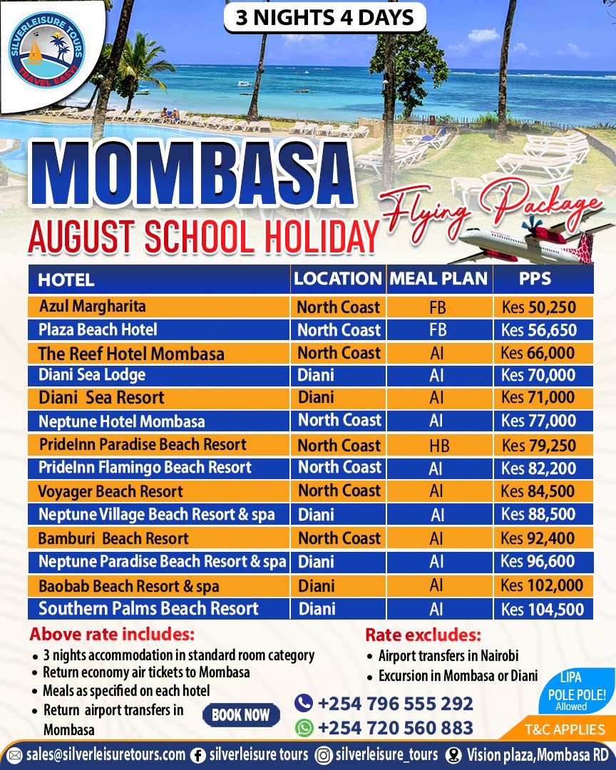 mombasa flight package